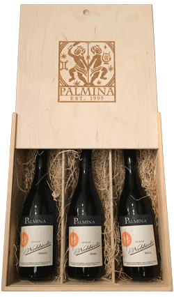 A 3-pack crate of Nebbiolo from Palmina Wines